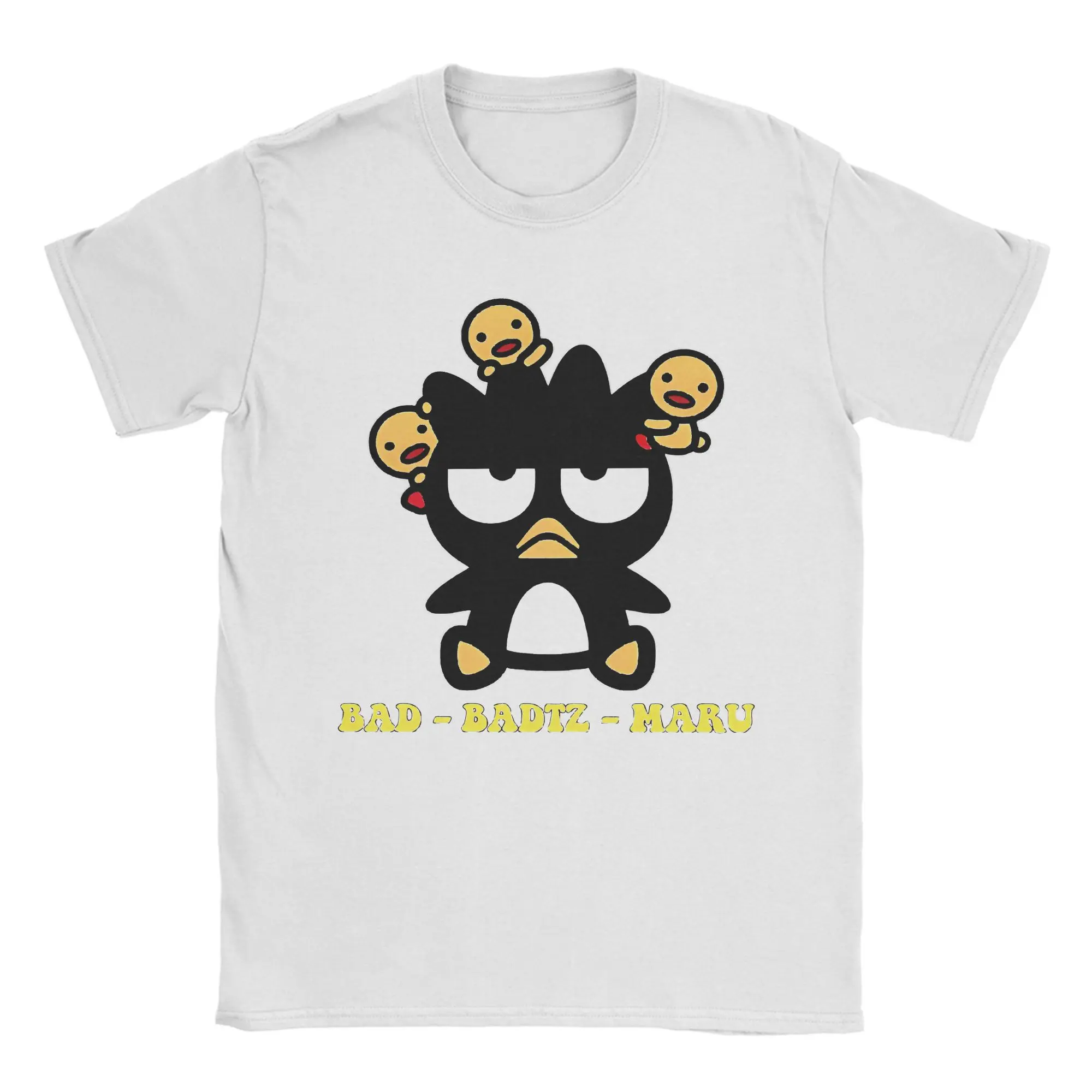 

Bad Badtz Maru Pure Cotton T-Shirt For Men's Beach Vintage T Shirts O Neck Novelty Tee Shirt Big Size Hot Sale Tops