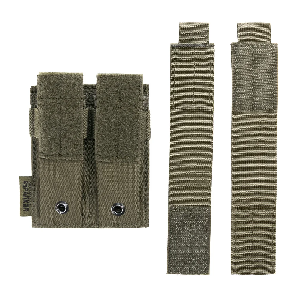 EXCELLENT ELITE SPANKER Tactical Double Pistol Mag Pouch Molle Magazine Pouch Airsoft  Storage Bags 9mm Pistol Magazine Pouches