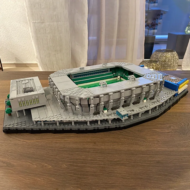 Moc Bausteine Street View Modell Saint Gallen Fußball Stadion Technologie Modulare Blöcke Geschenke Weihnachten Spielzeug DIY Montage