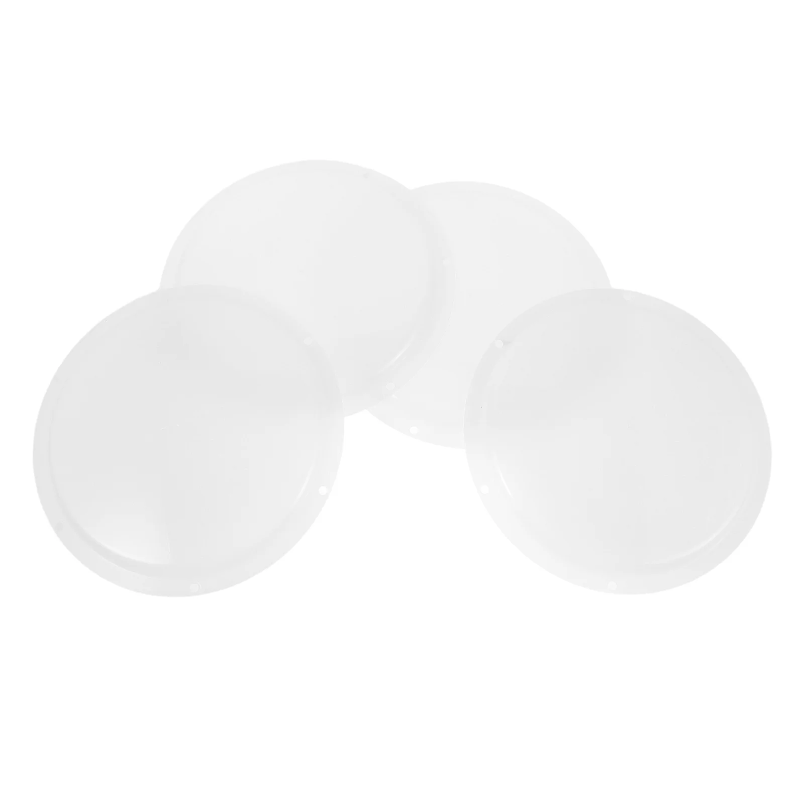 4pcs Anti-Fog Led Light Cover Replacement Round Plastic Lamp Shade Diffuser For Bathroom Kitchen Ceiling Fixture Bulb Guard