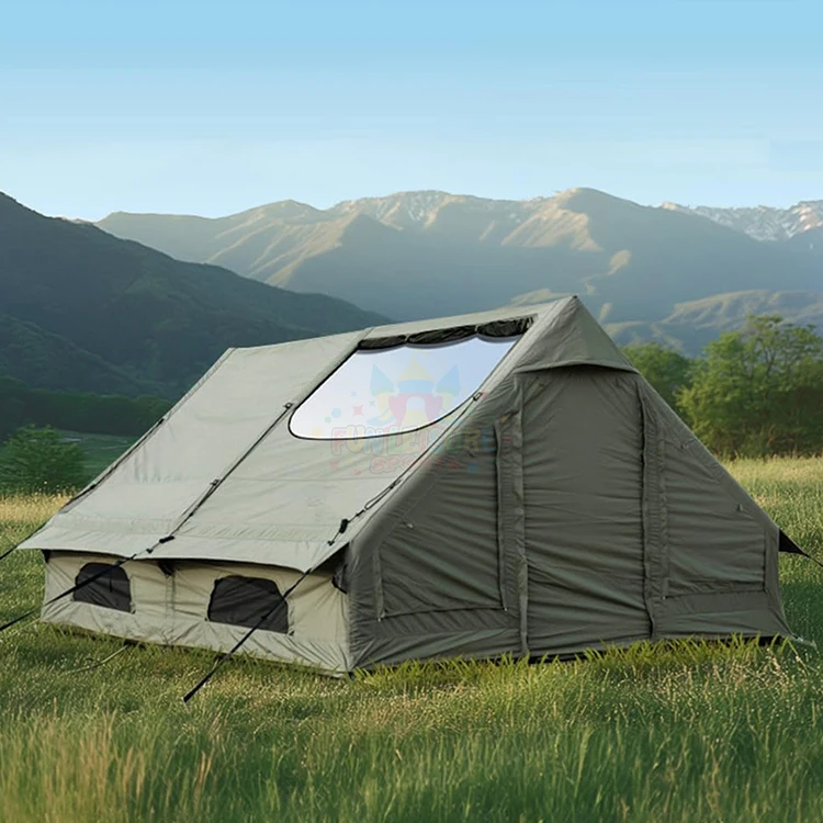 

Portable waterproof travel inflatable tent canvas