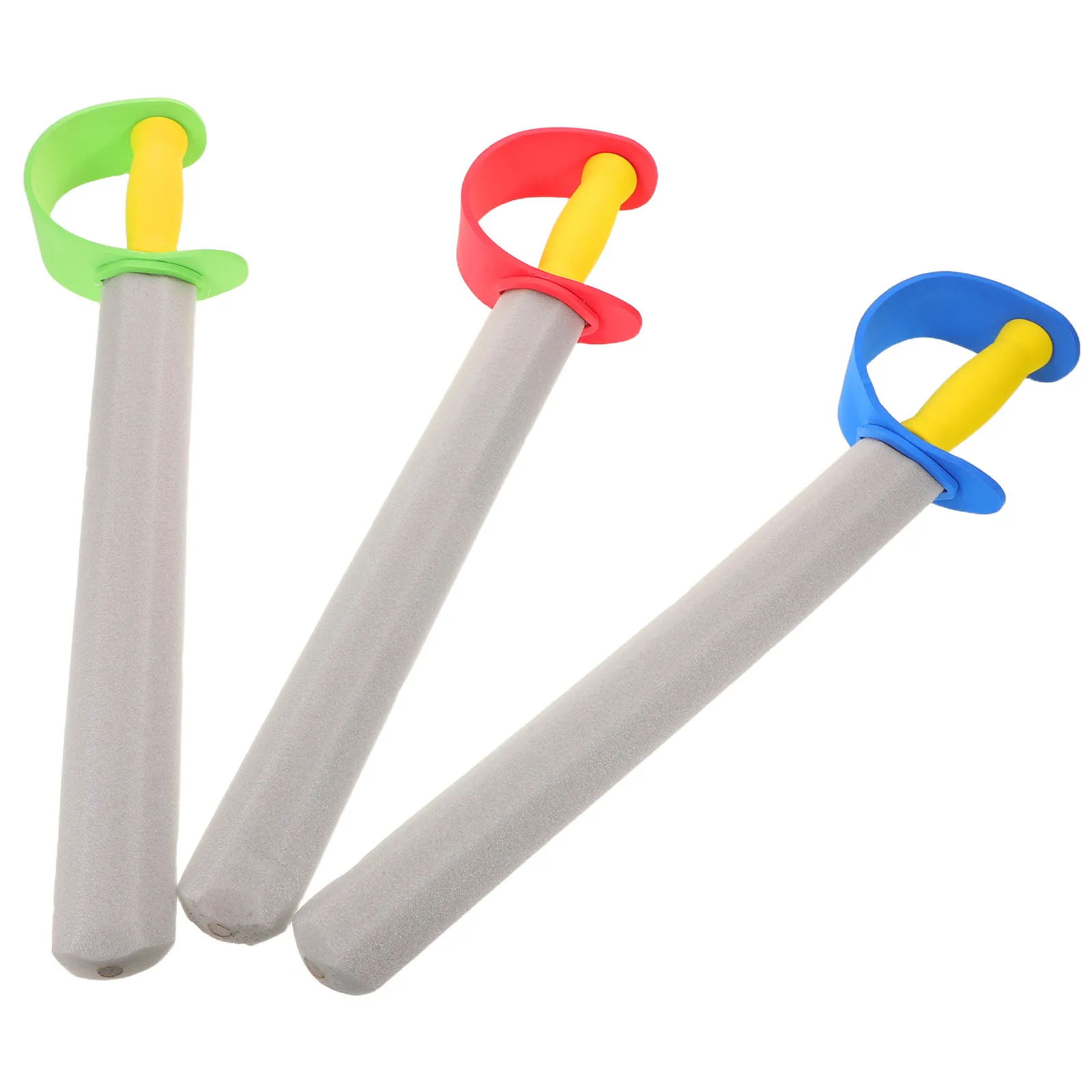 

3Pcs Foam Swords for Kids Lightweight Soft Medieval Fencing Training Costume Plaything Party Stage Performance Cosplay Props