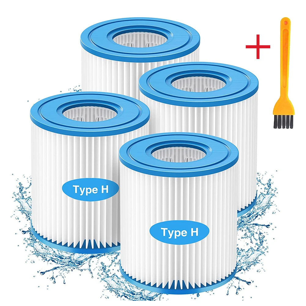 Type H Pool Filters Cartridge 29007E Compatible with Intex 330 GPH Above Ground Pool Pump Model #28601EG