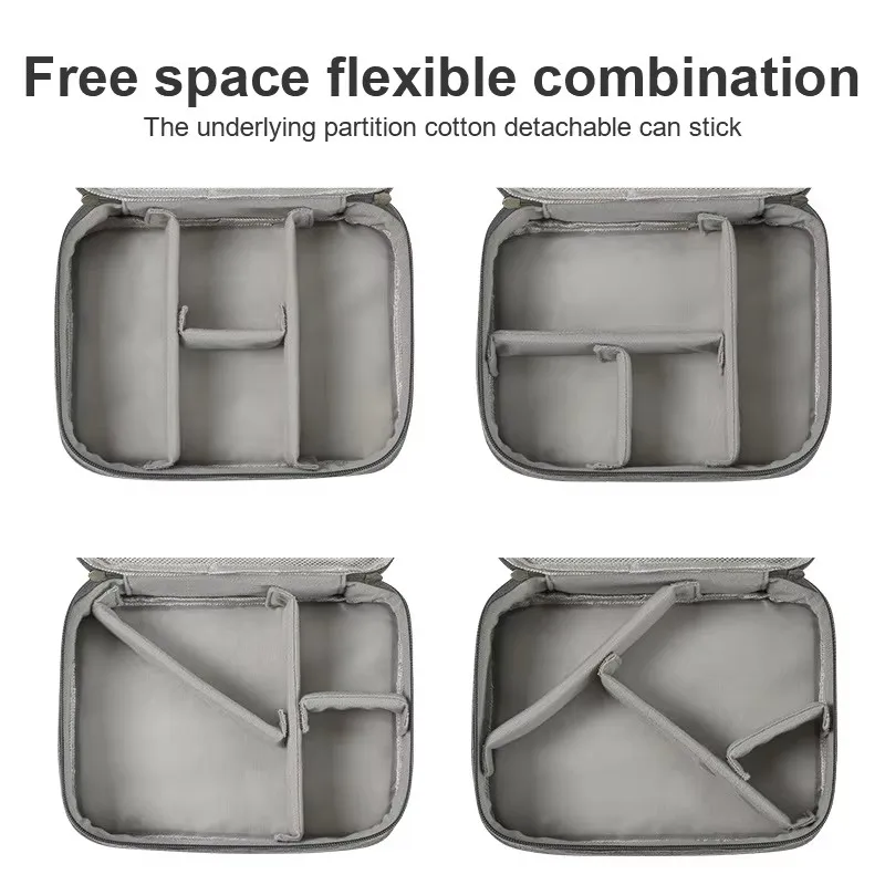 旅行用ケーブル収納バッグ ポータブル防水デジタル電子機器オーガナイザー USBデータライン充電器プラグ収納バッグ ケーブルオーガナイザー