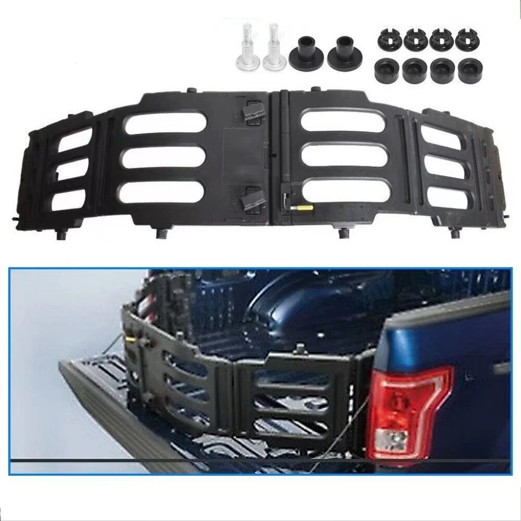 Black Truck Stowable Bed Extender Kit Fits for 2007-2023 Tundra