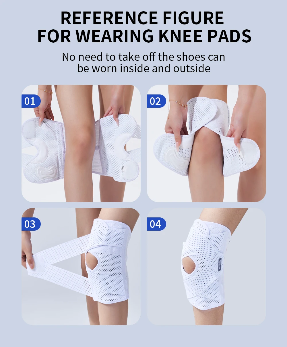 Outdoor-Sport-Knieschoner, Sommer-Dünnmodell für Männer und Frauen, Geeignet für Basketball, Laufen, Wandern und Andere Tägliche Sportarten – Detail 11