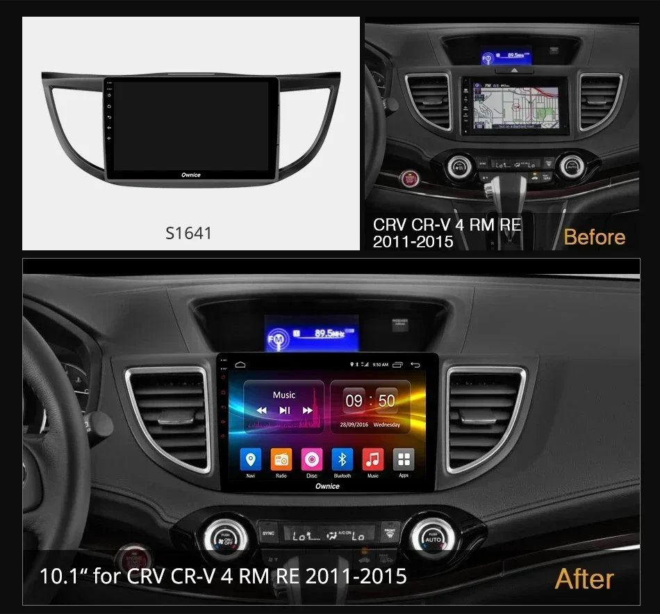 Ownice K6+ 2K For Honda CRV CR-V 4 RM RE 2011 - 2018 Car Radio Multimedia Video Player stereo GPS Android 12 No 2din 2 din dvd