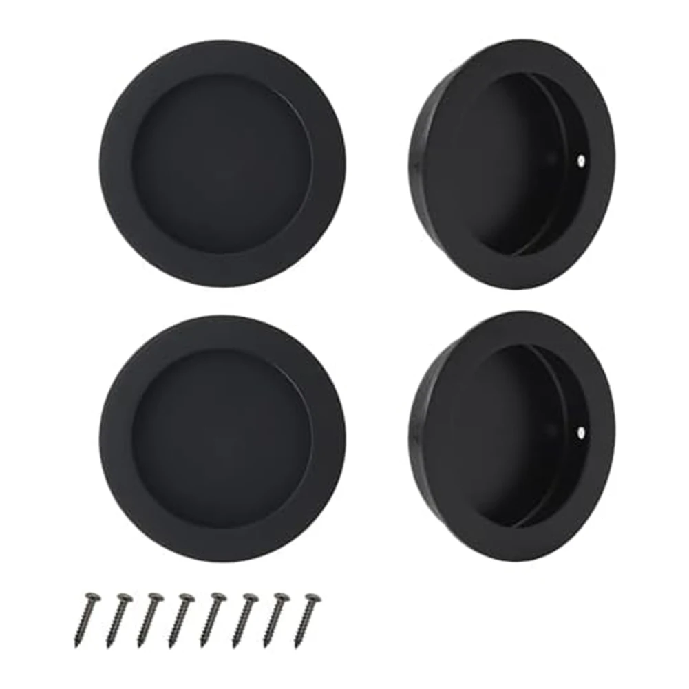 

Home Improvement Black Door Handle Flush Pull Handle Heavy Use Perfect Size And Compatibility Smooth And Safe Design