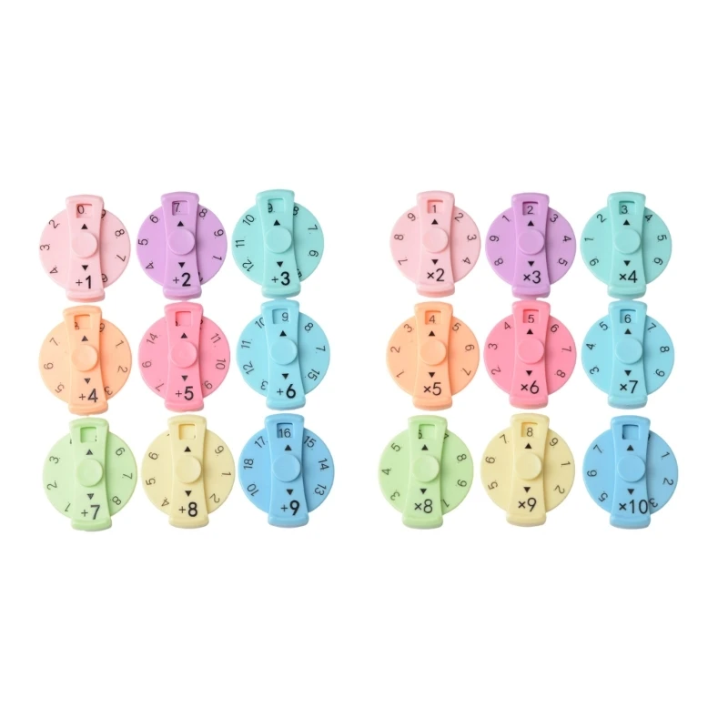 Math Fact Spinner Interactive Sensory Toy for Kids Addition Subtraction Learning