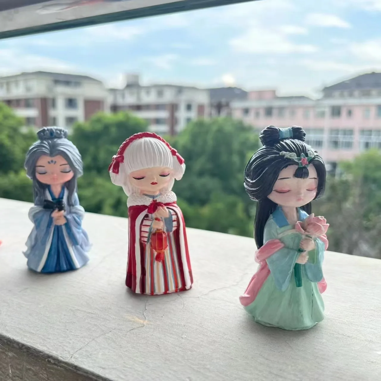 3D Antique Princess Plaster Doll Silicone Mold Painted Graffiti Beauty Coloring Ornament Toy DIY White Embryo Plaster Mold