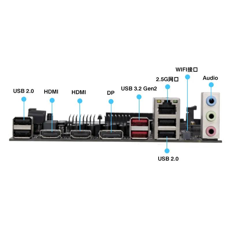 Ultra ES onboard CPU main board set Modt processor AI Yuanqi 125H 155H 165H