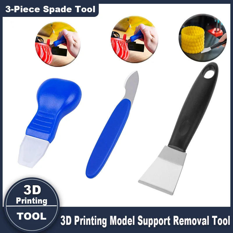 3-Pack 3D Printer Bracket Removal Tool Set for PLA, ABS, and UV-Curing Model Materials - 3D Printer Tools  3D Printer Parts