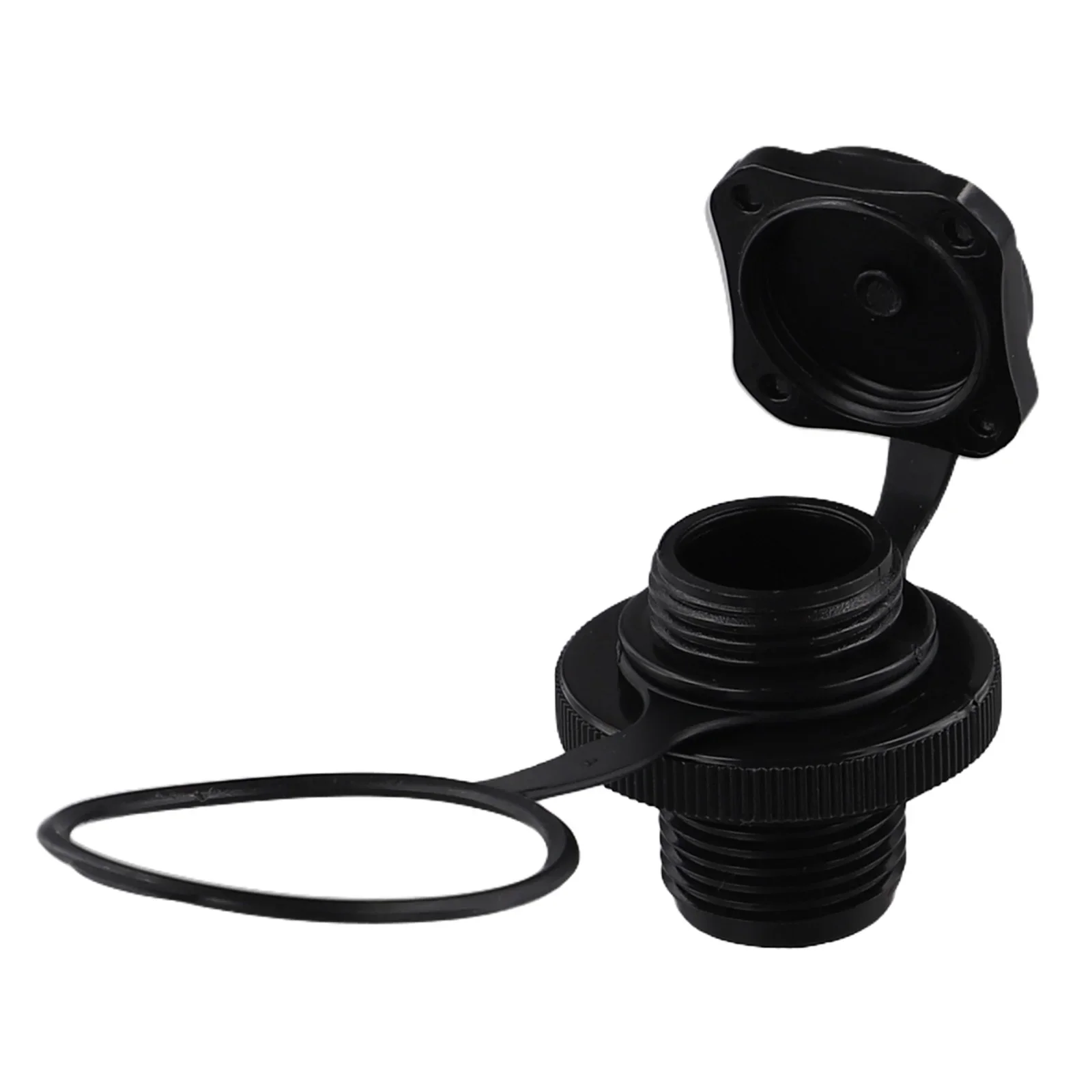 For Boat Kayak Mattress Pump Boat Inflatable Valve Black Easy Installation Inflatable Leak-proof Long Service Life