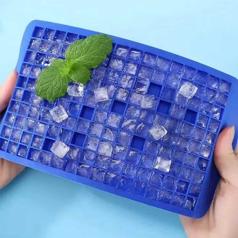 Food Level Silicone Ice Cube Maker 160 Square Tray Ice Cream Mold Summer Drink Wine Milk Tea Ice Cube Mold Kitchen Supplies Gift