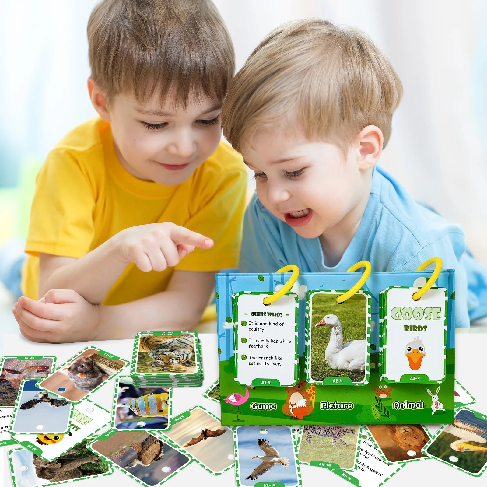 

Bestselling 69 Realistic Animal Thinking Training Animal Cognition Learning Desktop Cards Focus Toys Fun Useful Engaging