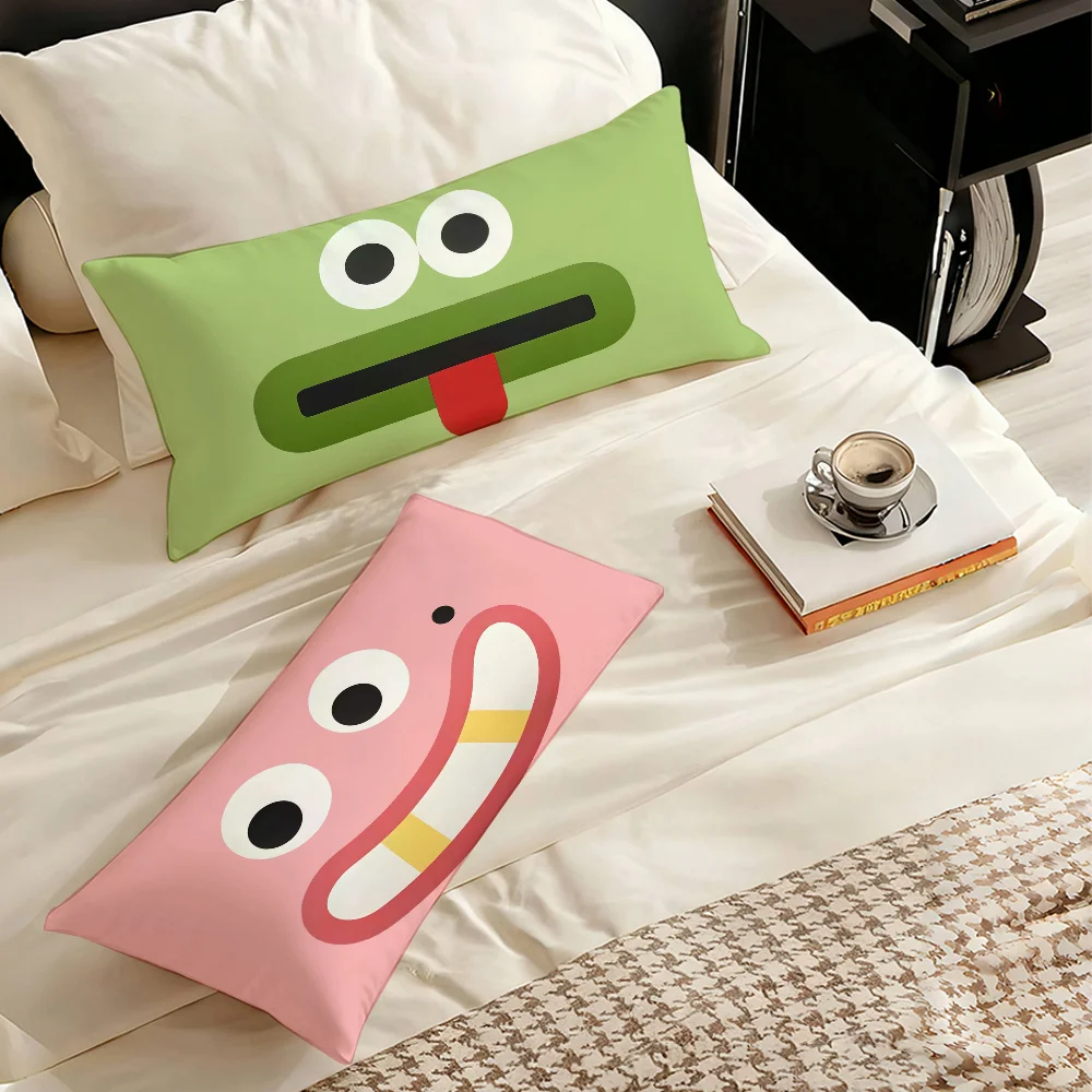 Funny print cute Emoticons  Pillow Case Suitable for Office Bedroom Sofa Home Decoration Rectangle Cushions