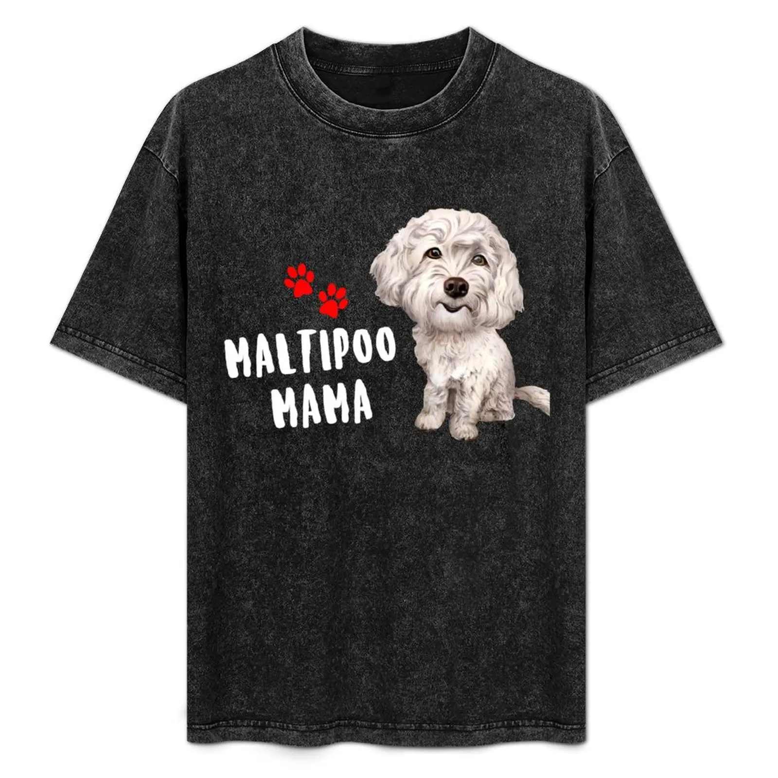 Camiseta Maltipoo Mama Maltipoo Dog Maltipoo Puppy Lover, camiseta holgada de talla grande y alta