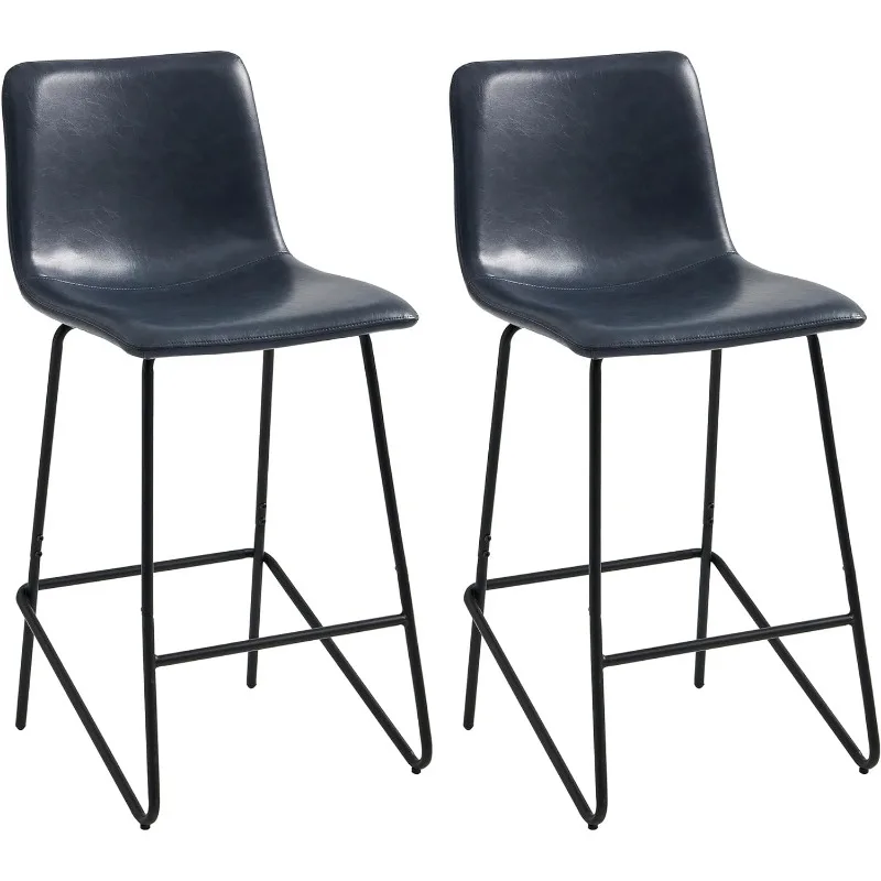 Barhocker, Stoff gepolsterter Barhocker mit Rückenlehne