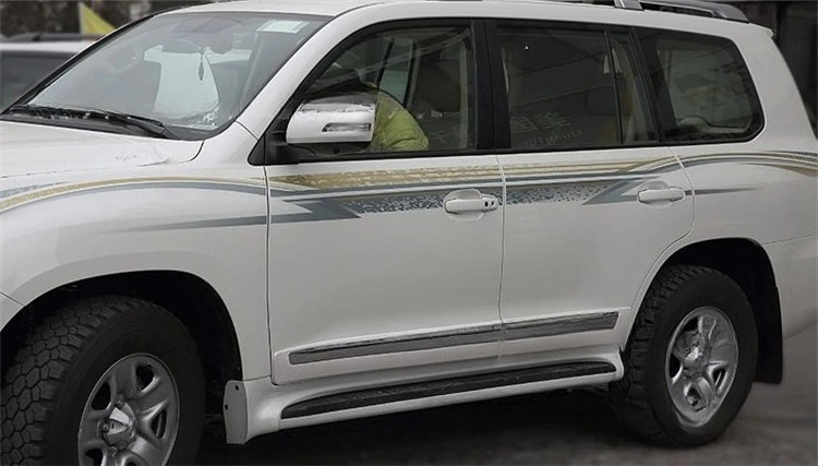 Car Door Trim, Body Side Molding for Toyota Land Cruiser LC200, Chrome Door Edge Protector, 4PCS Set
