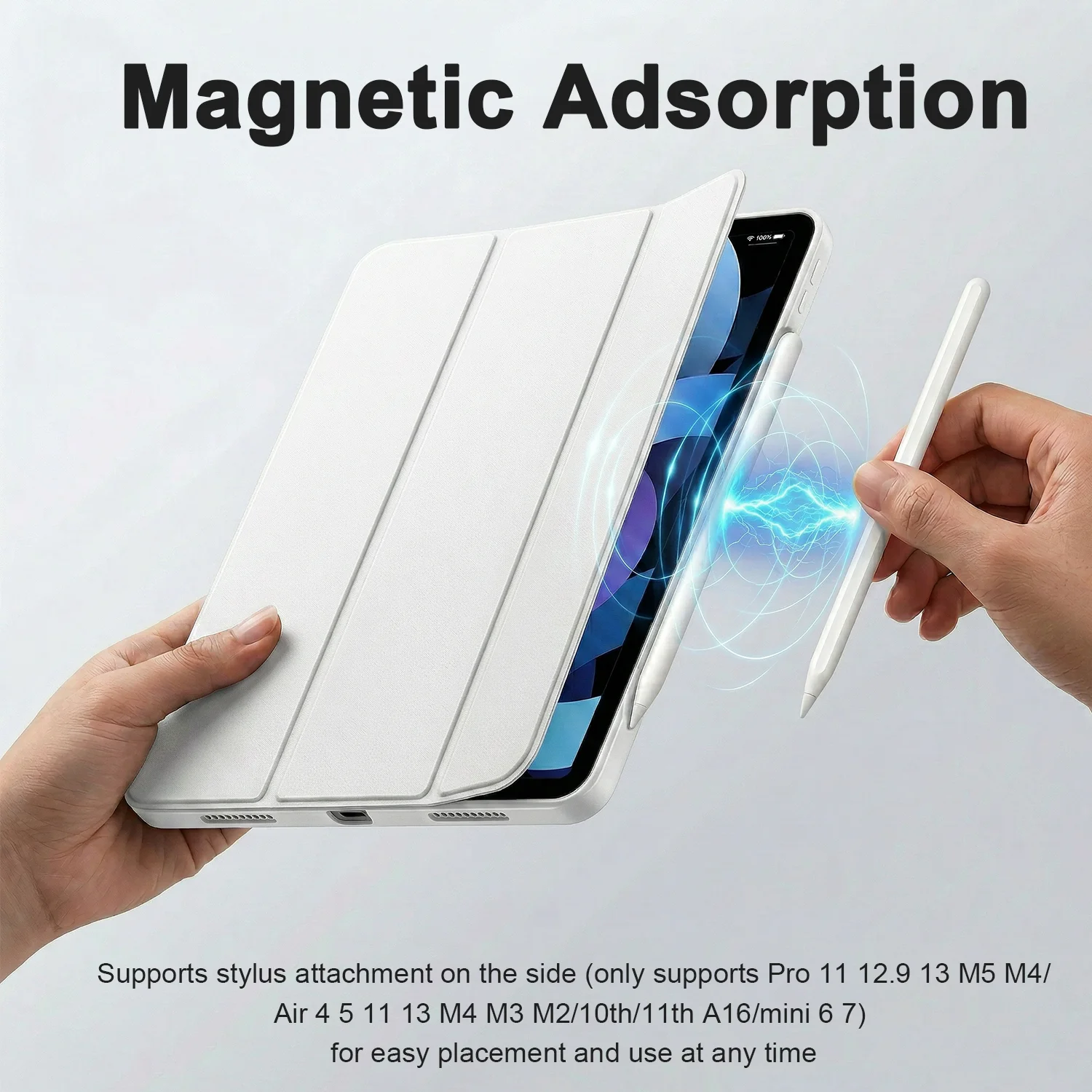 Case For iPad 11th A16 Air 11 M4 2026 M3 M2 5 4 10 9 9th 10th Generation Pro 13 M5 12.9 Mini 7 6 A17 10.9 2025 Cover Accessories view 3
