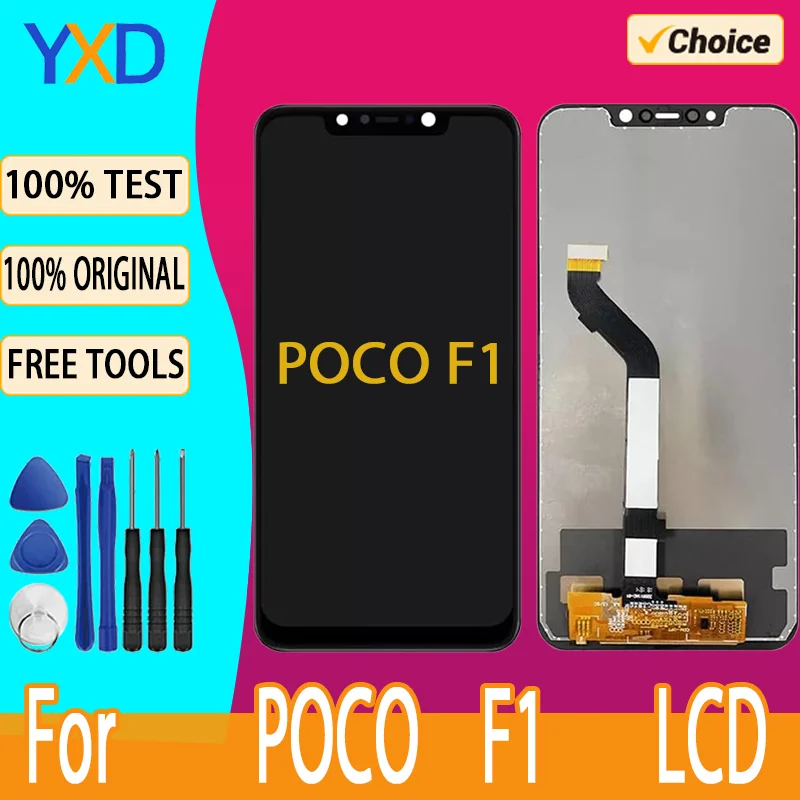 6.18\'\' Poco F1 Lcd Display For Xiaomi Pocophone F1 Lcd Display Touch Screen Digitizer Assembly For Xiaomi PocophoneF1