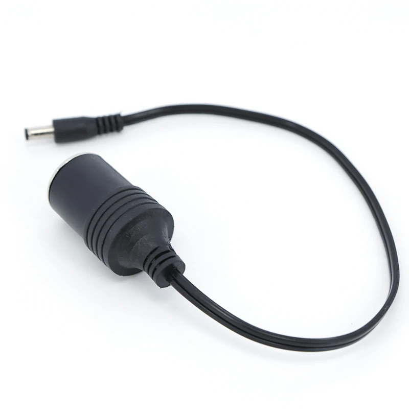 تيار مستمر 12/24 فولت ذكر 5.5x2.1 مللي متر إلى سيارة أنثى المقبس ولاعة السجائر كابل توصيل إمدادات الطاقة مهايئ شاحن سلك اكسسوارات السيارات J