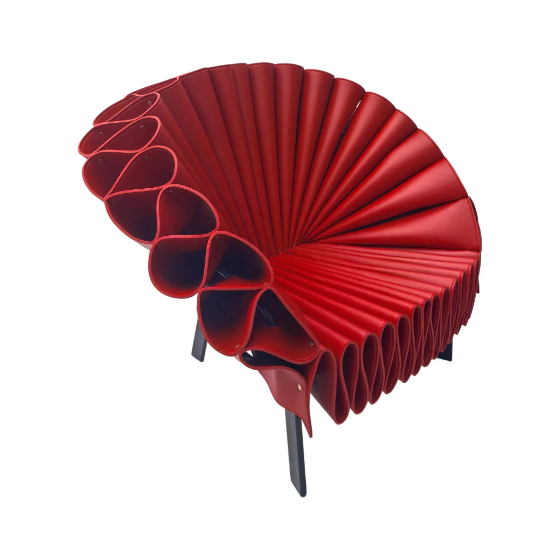 Italian light luxury saddle leather dining chair modern simple high-end restaurant chair home Nordic retro backrest chair