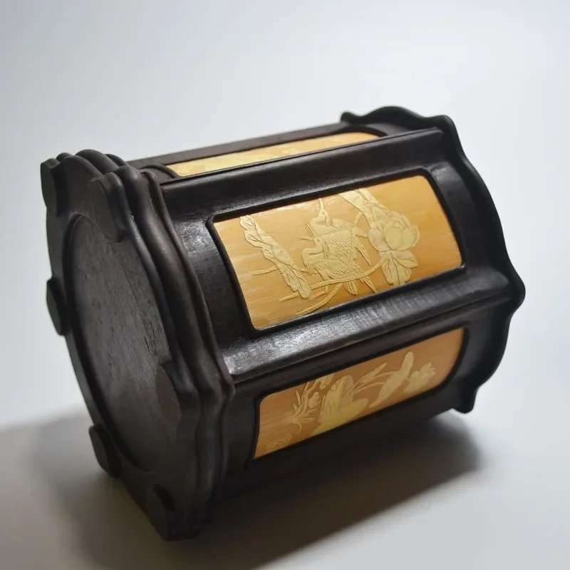 Tempat pena bambu, tempat pena ukiran bambu