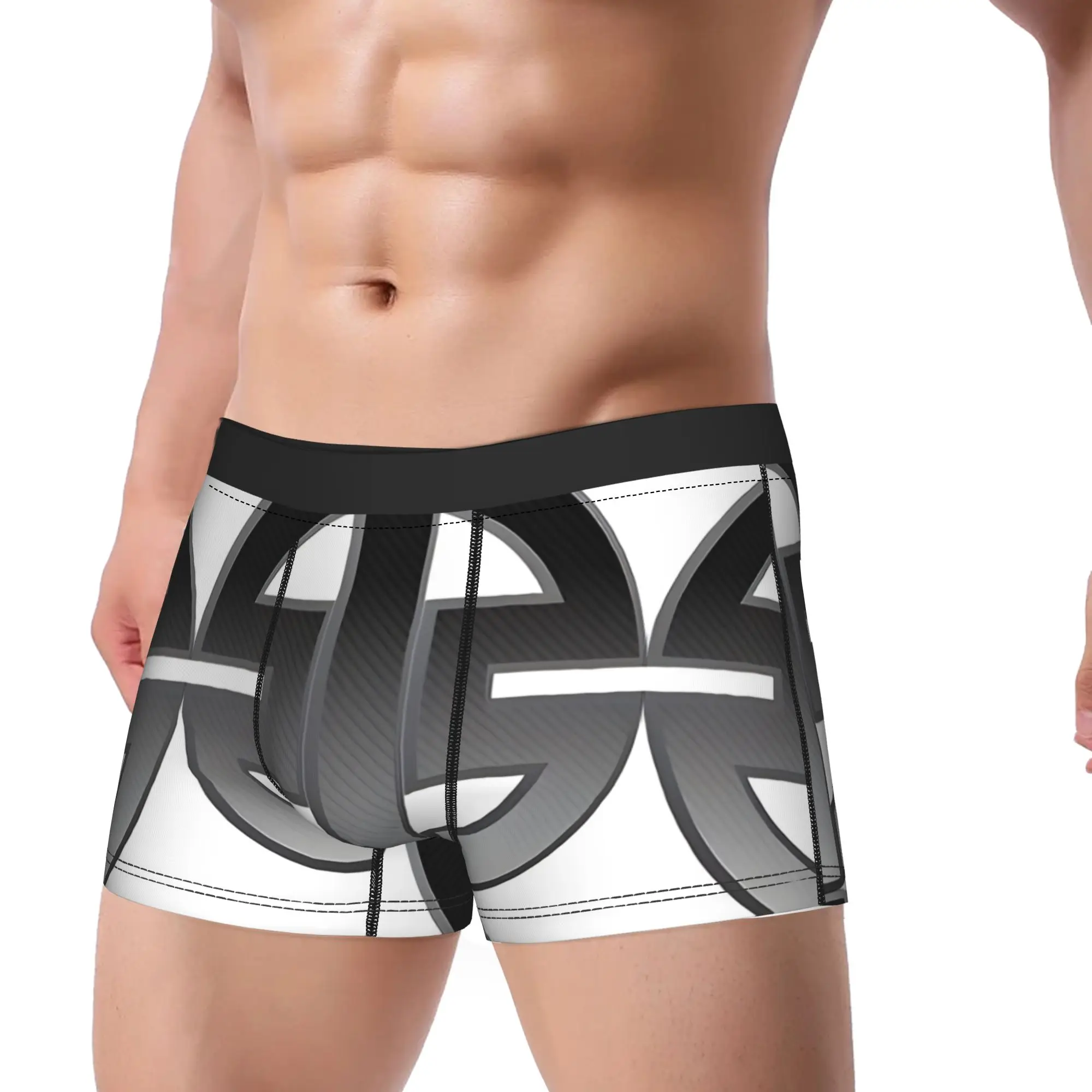 Racing Logo wWBSK wWBSK Underpants Breathbale Panties Male Underwear Print Shorts Boxer Briefs