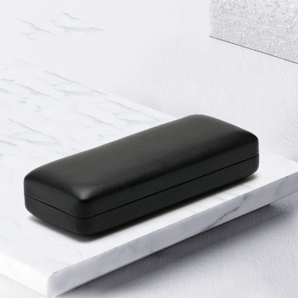 

Fashion Simple PU Leather Glasses Metal Square Portable Sunglasses Case Women Men Durable Eyewear Storage Box