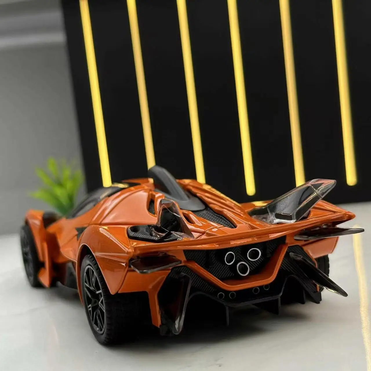 1:24 APOLUO PROJECT EVO السوبر سيارة عالية محاكاة دييكاست سبيكة معدنية نموذج سيارة ضوء الصوت التراجع جمع الاطفال لعبة الهدايا