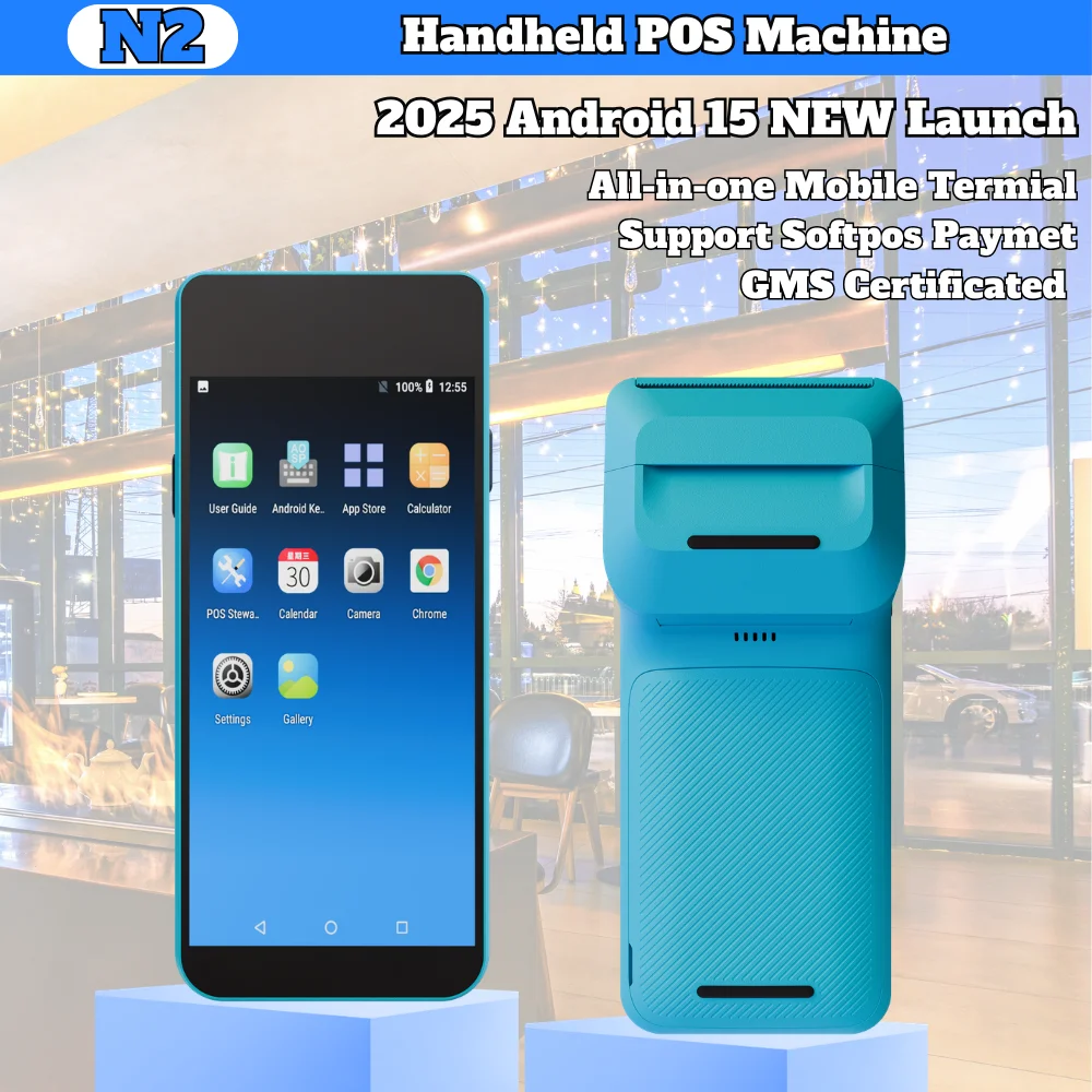 4G Mobile Handheld Android 15 Pos System Terminal Touch Screen Pos With Printer Payment For Small Business Retail Restaurant