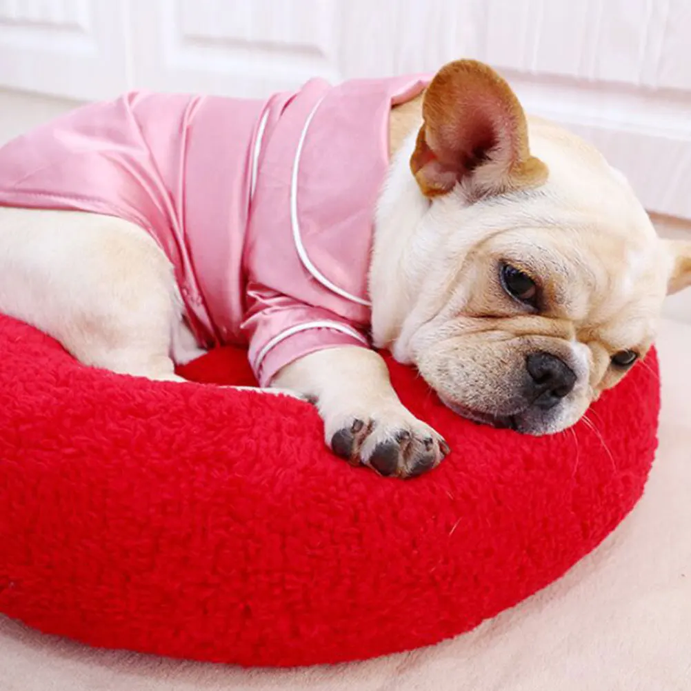 

Dog Pajamas Pet Clothes Short Sleeve Cotton Sleepwear for Small Dogs Navy Four Seasons Warm Everyday Wear Easy On Off