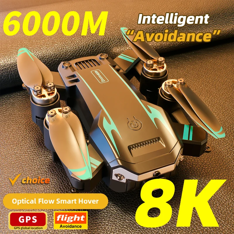 

НОВАЯ профессиональная 4K HD камера S6 Pro 2026 Складная GPS WIFI FPV RC Дрон Воздушный квадрокоптер S6 Вертолет Игрушки для предотвращения препятствий
