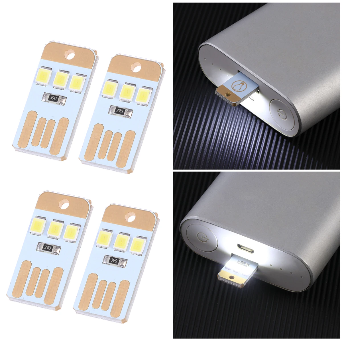 

Mini USB LED Light Ultra Thin Portable Reading Keyboard Night Light LED Keychain Lamp Small Size Bright White Bulbs USB Gadget