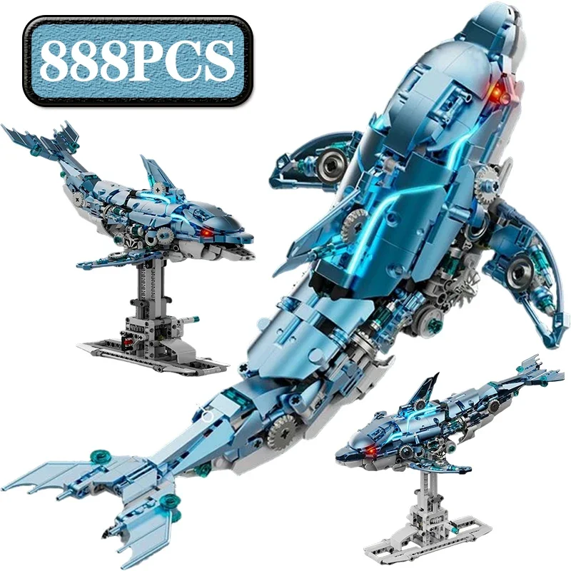 888-uds-moc-modelo-de-delfin-mecanico-bloques-de-construccion-moc-ladrillos-tecnicos-creativos-de-animales-juguetes-educativos-para-adultos-regalos-para-ninos