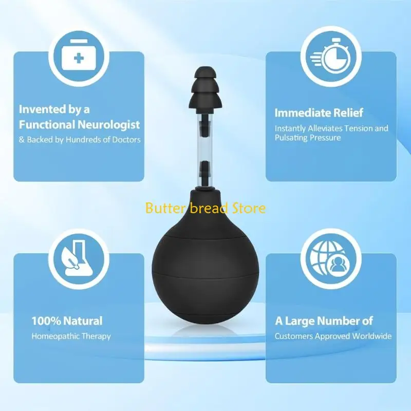 Dispositivo alívio da pressão da orelha W89C Cap para alívio instantâneo dor cabeça com três dicas ouvido ​​e