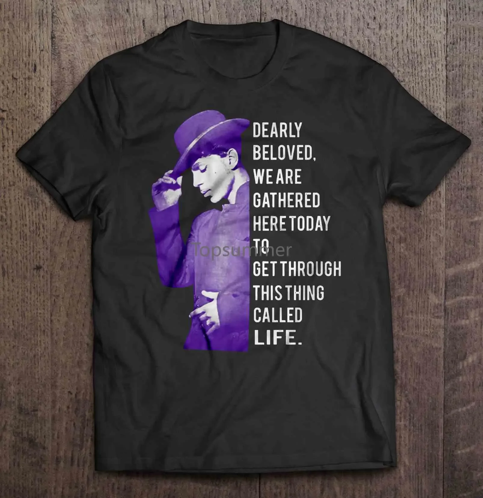 

Dearly Beloved We Are Gathered Here Today To Get Through This Thing Called Life Prince Version2 Tshirts