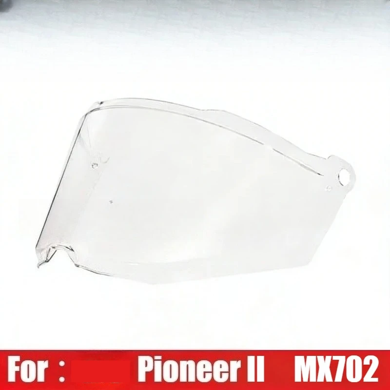 MX702 Visor For LS2 Pioneer II Motorcycle Helmet Black Lens Windshield Replacement Accessories Anti-fog Sticker