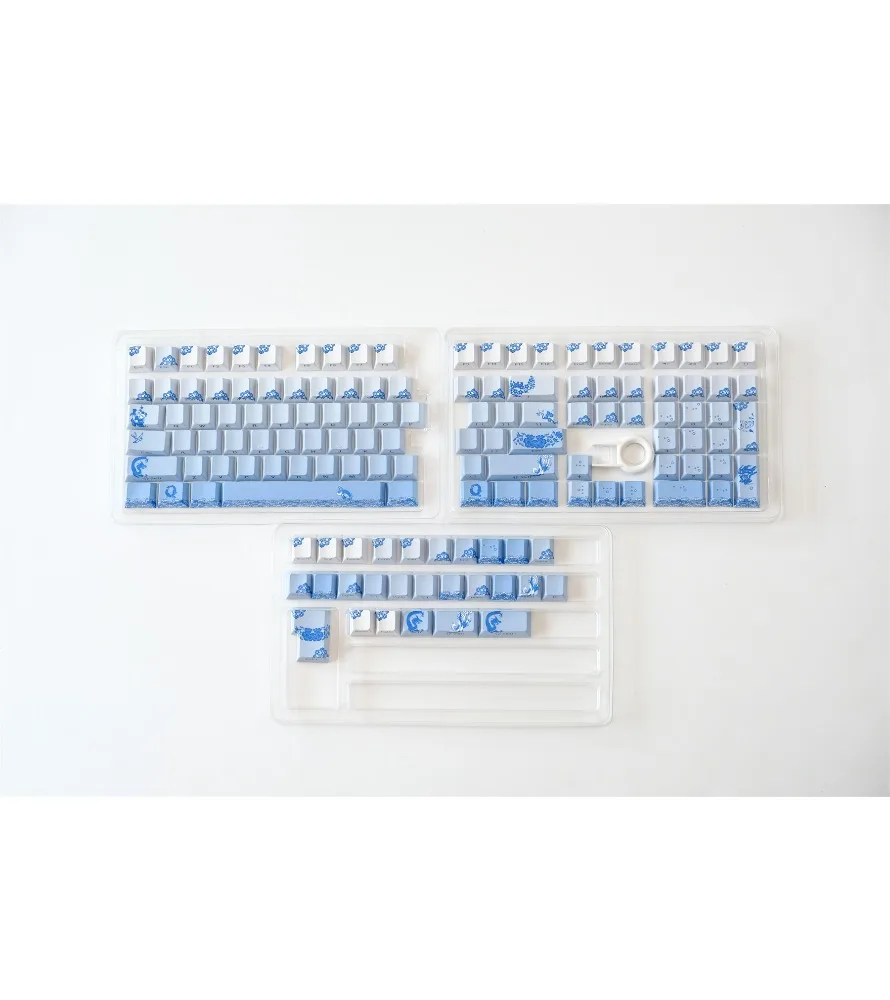 Keycap Sublimation mechanical keyboard cap wooting side engraved transparent keycap PBT original height