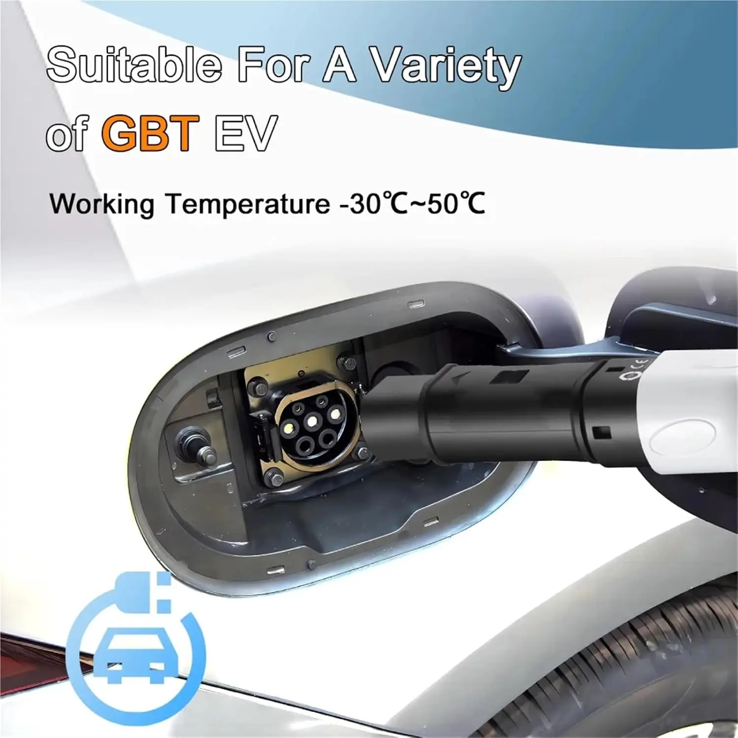 Roiea Type 2 to GBT EV Charging Adapter IEC 62196 Type2 to GBT Chinese Standard Charging Converter 32A For GBT Electric Vehicles