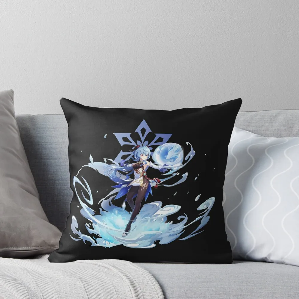 

genshin impact ganyu Throw Pillow Sofa Covers For Living Room Luxury Pillow Case