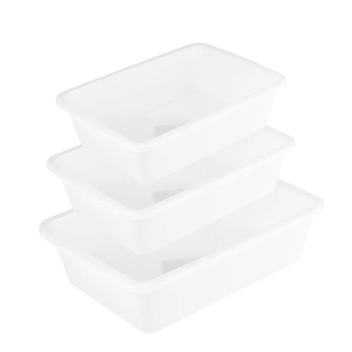 3PCS Reagent Tray Chemical Laboratory Supplies Acid Alkali Resistance Plastic Tool Smooth No Burr Professional Practical