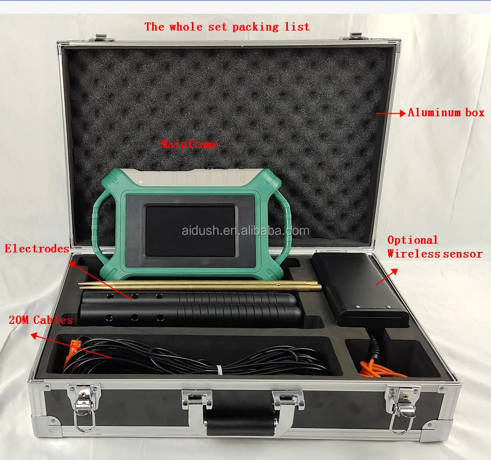 

ADMT-500AX 60M 100M 200M 300M 400M 500M depth 3D Touch screen metal detector /gold gem detector/Mineral detector