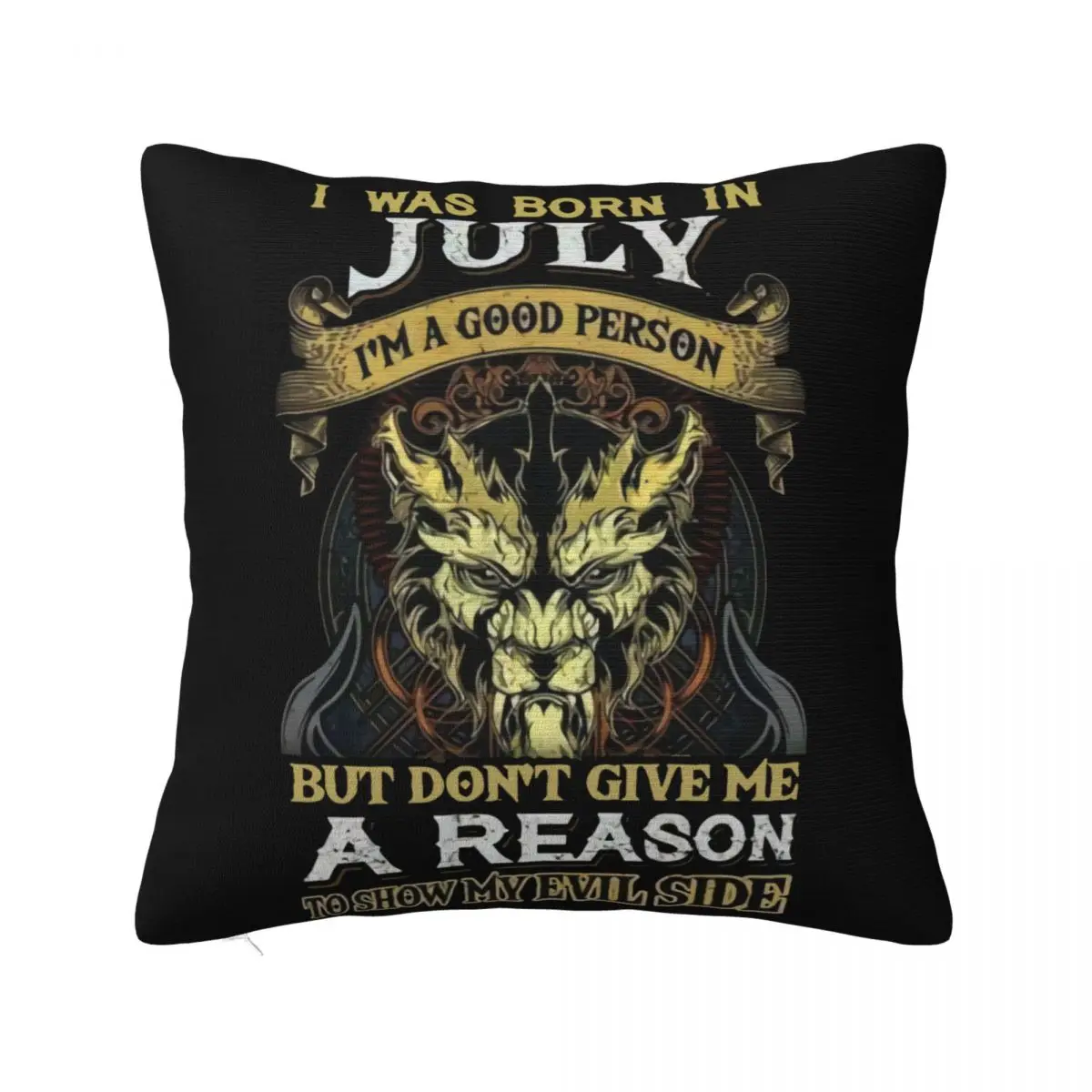 Born In May Im A Good Person Dont Give Me A Reason To Show My Evil Men Funny Pillow Case