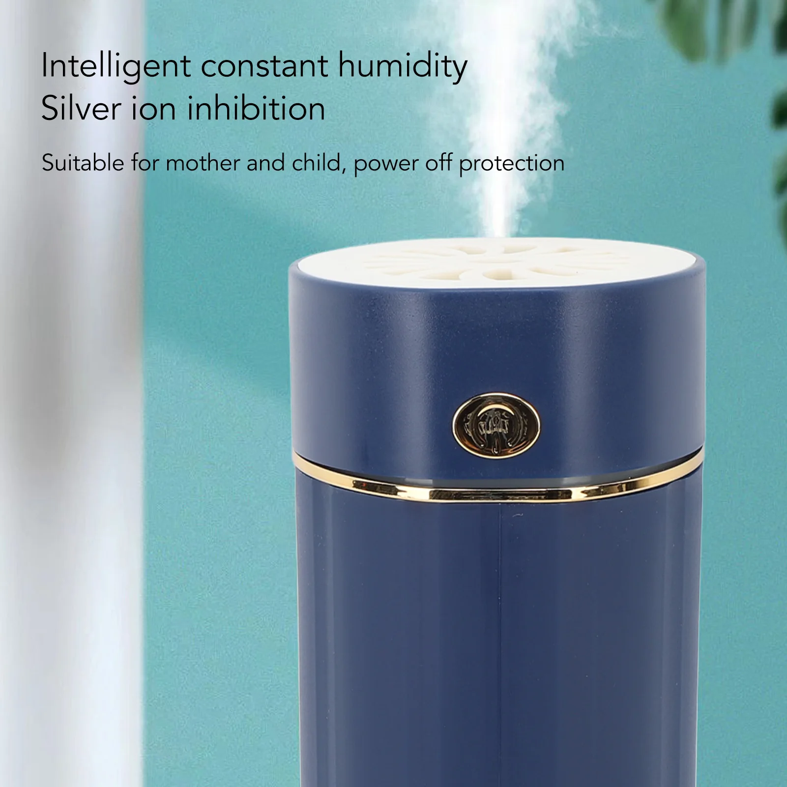 

Mini USB Humidifier High Mist Volume Silent Colorful Night Light Aromatherapy Desktop Mist Diffuser for Bedroom Office 1000ml