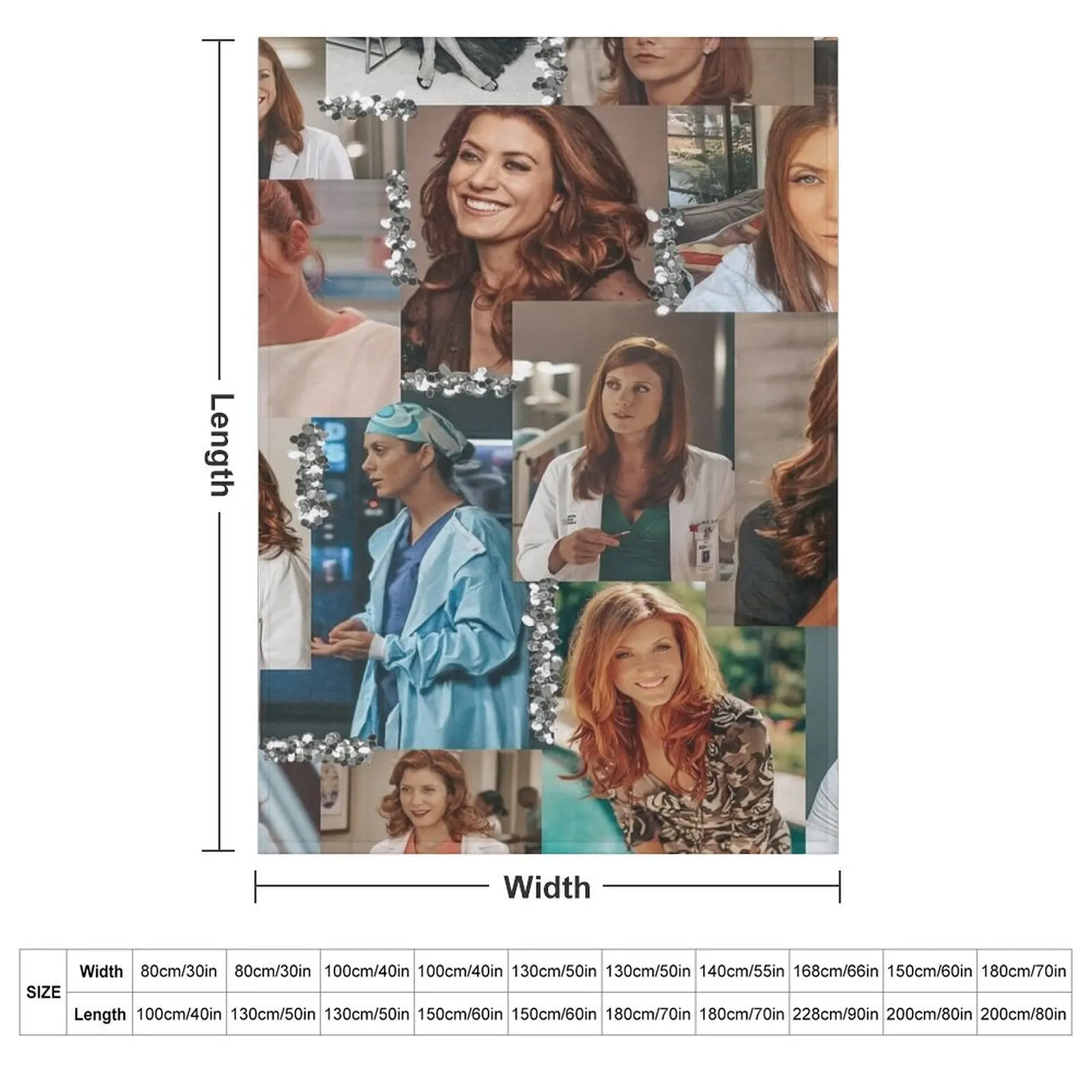 addison montgomery collage :) Throw Blanket Beautifuls Large Blankets