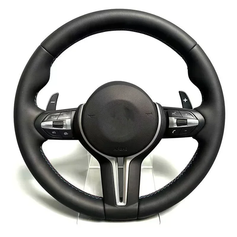 Full Leather Steering Wheel  BMWs  M2 M3 M4 M5 M6 X5M X6M F30 F10 F35 F22 F18 F07  F10 F30 F32 E60 F series Car Steering Wheel