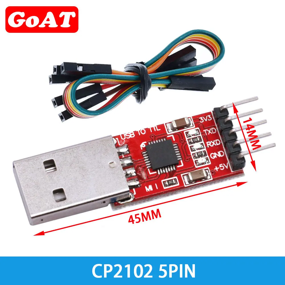 3pcs/lot =1PCS PL2303HX+1PCS CP2102+1PCS CH340G USB TO TTL for arduino PL2303 CP2102 5PIN USB to UART TTL Module