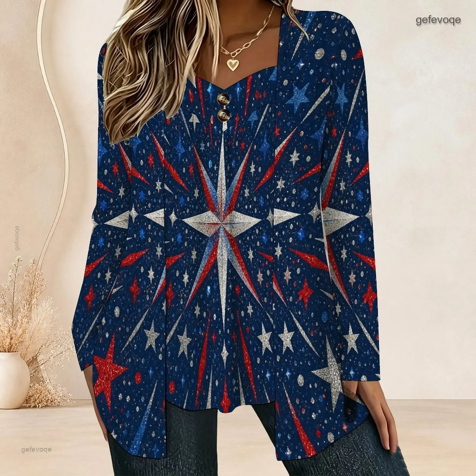 Women Fake Two Piece Long Sleeve Blouse Open Cardigan With Cami Top V Neck Button Detail Pleated Front Loose Tunic Oversize